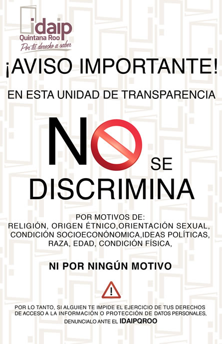 NO Discrimina