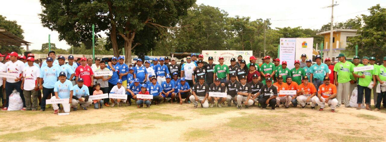 Se inaugura la liga campesina de béisbol y la liga sabatina de softbol en José María Morelos