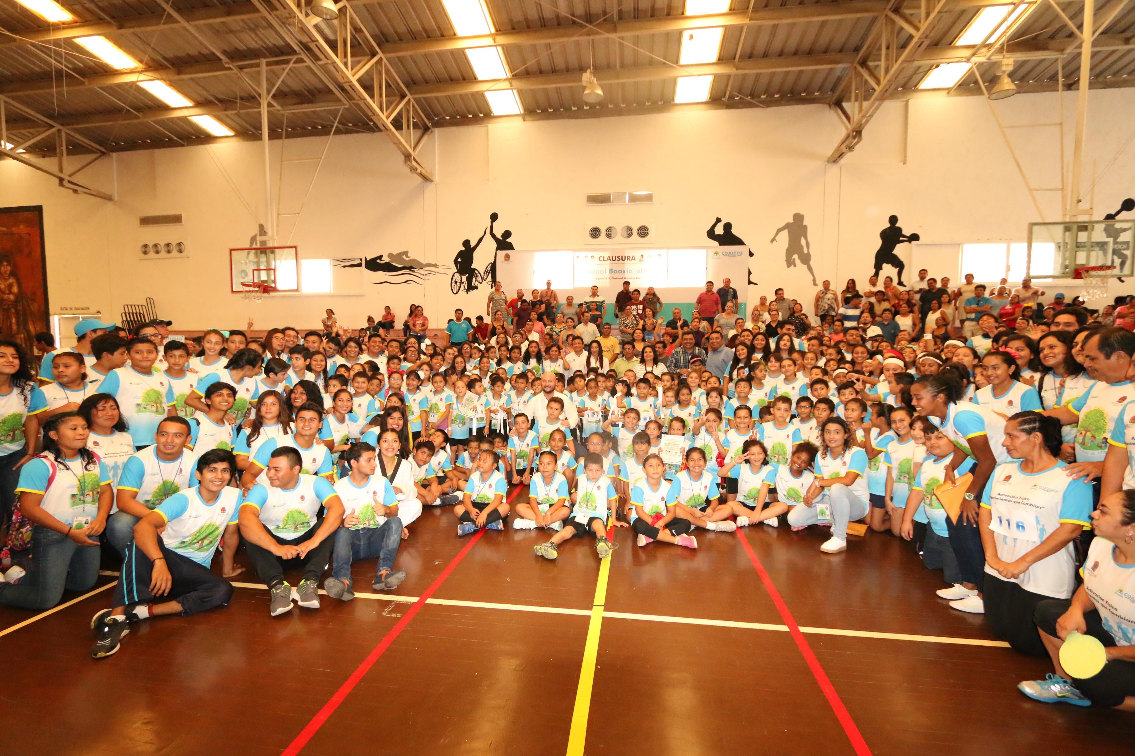 clausura del programa de verano de la COJUDEQ Baaxlo´ob Paalalo´ob 