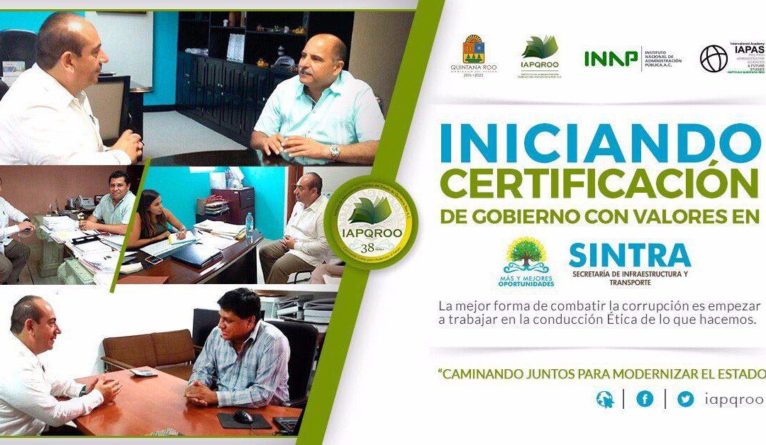 Por un gobierno moderno, confiable y cercano a la gente, la Sintra inicia Certificación de “Gobierno Con Valores”