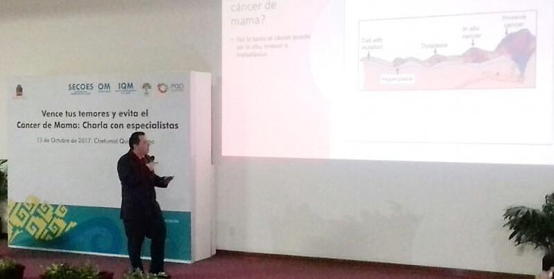 Expertos comparten sus conocimientos con servidores públicos en charlas de prevención del cáncer de mama.