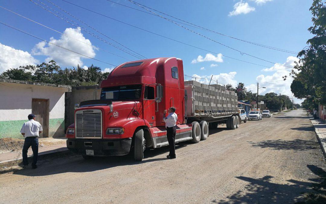 La SINTRA verifica unidades de transporte público con operativos en Kantunilkín