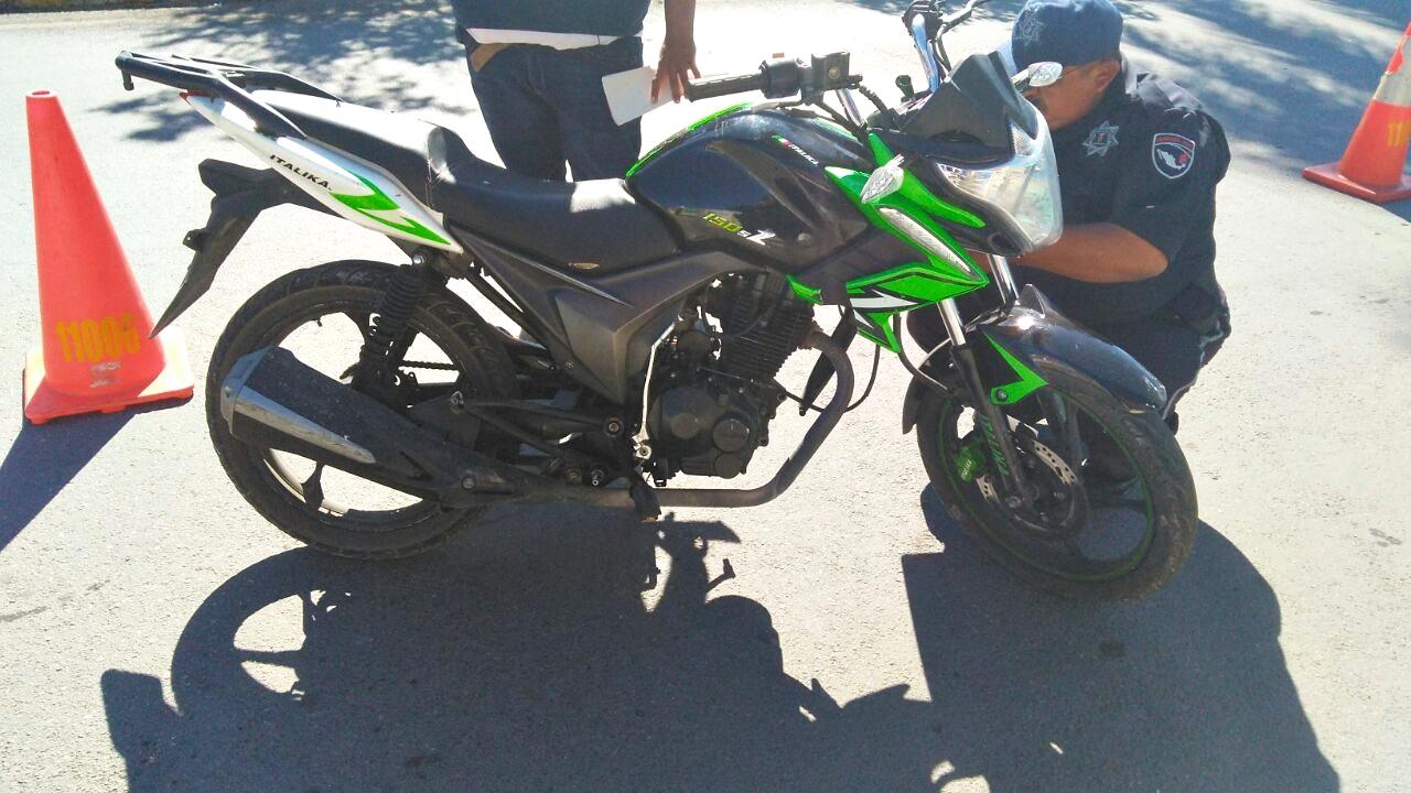 RECUPERA SSPQROO EN CHETUMAL, MOTOCICLETA CON REPORTE DE ROBO