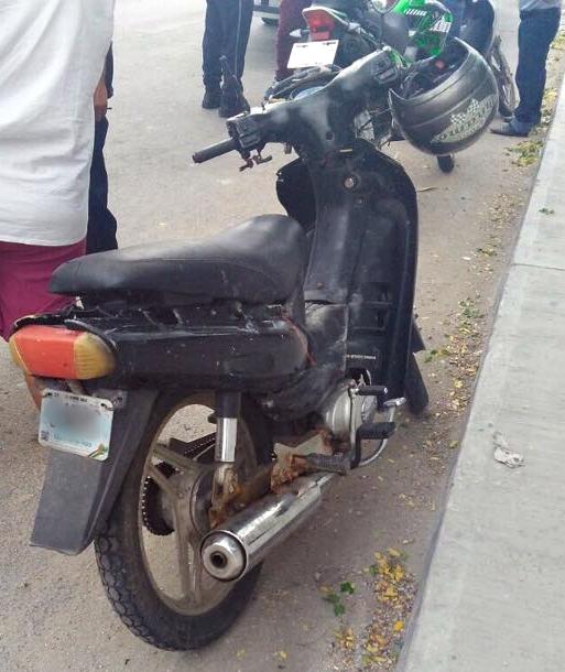 RECUPERAN FUERZAS ZONA SUR DE LA POLICÍA ESTATAL, MOTOCICLETA CON REPORTE DE ROBO