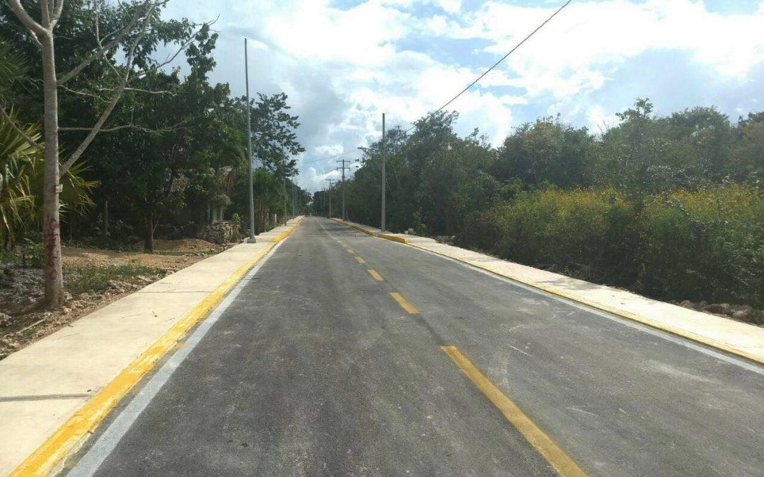 Trabaja la SINTRA en la dignificación de comunidades, con la dotación de infraestructura urbana en la localidad de Nuevo Valladolid