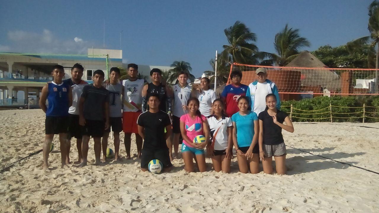 Selectivos de voleibol de playa y levantamiento de pesas se preparan para la etapa regional de Olimpiada