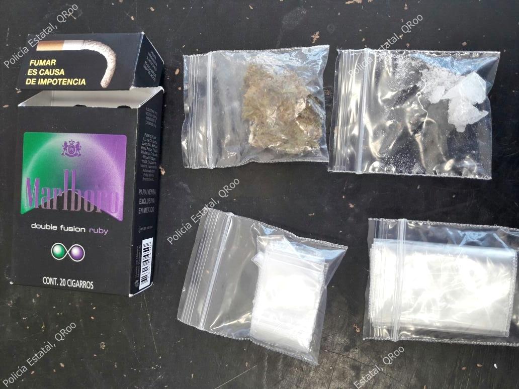 POLICÍA ESTATAL ASEGURÓ PRESUNTA DROGA EN CHETUMAL