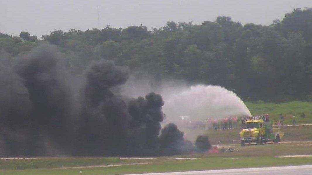 Participa SSP en simulacro de accidente aéreo