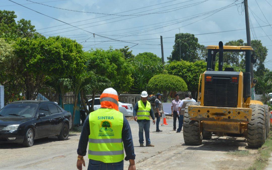 La SINTRA pone en marcha la rehabilitación de calles en la comunidad de calderitas