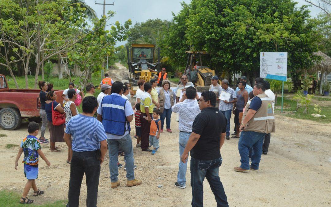 Con el inicio de construcción de calles por parte de la SINTRA se beneficiaran más de mil habitantes de la localidad de Raudales