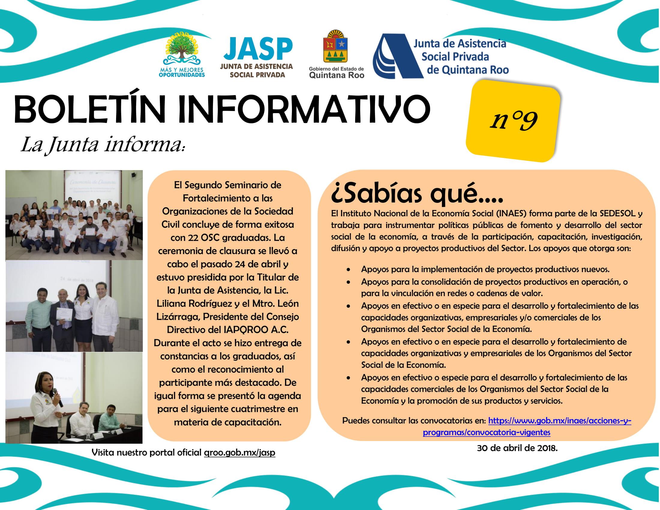 BOLETÍN INFORMATIVO 9