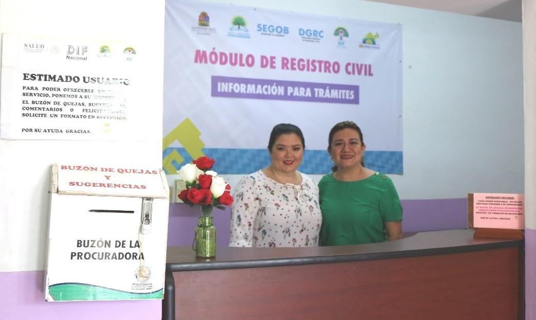 DIF Quintana Roo brindará más y mejores oportunidades a la población con instalación de módulo del Registro Civil 