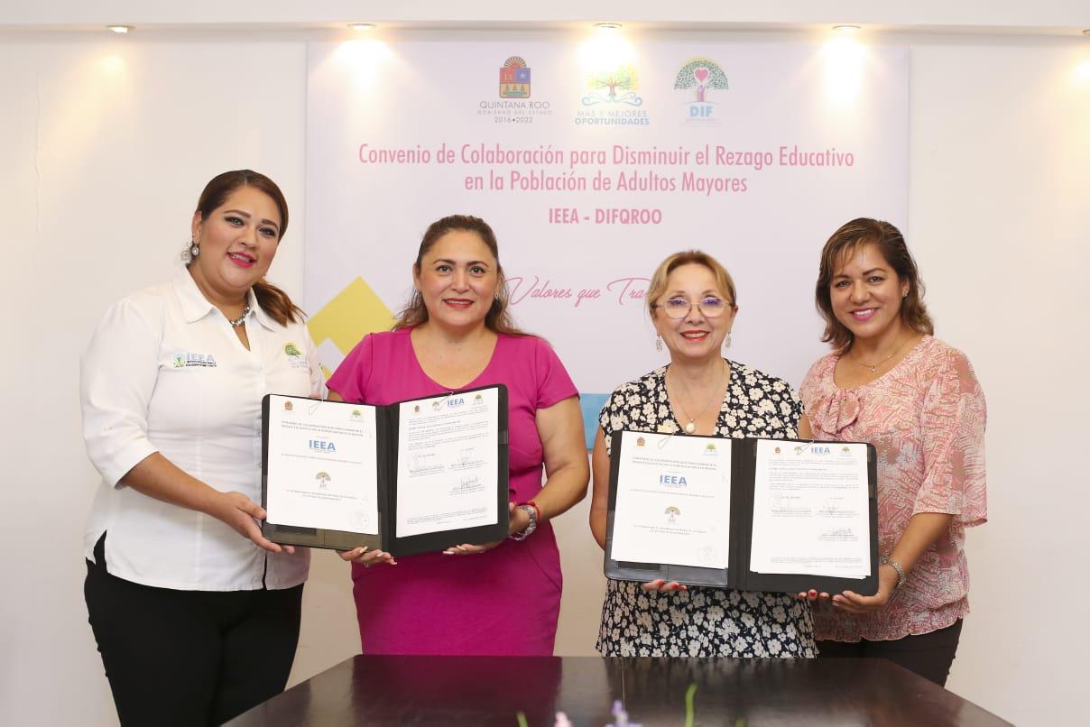 DIF Quintana Roo ofrece a los adultos mayores más y mejores oportunidades de concluir su educación básica