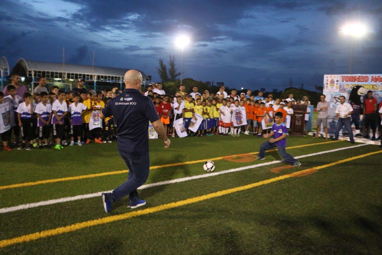 Inauguran Nacional de fútbol sub-9