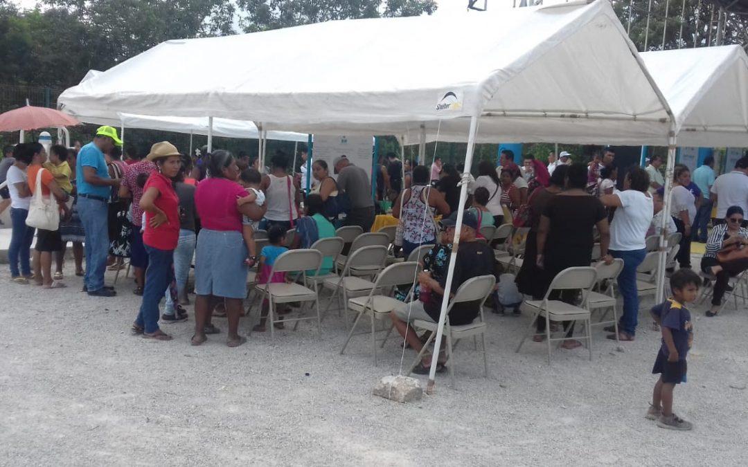 La SINTRA participa con obra en la caravana que impulsa la SEDESO en la zona continental del municipio de Isla Mujeres