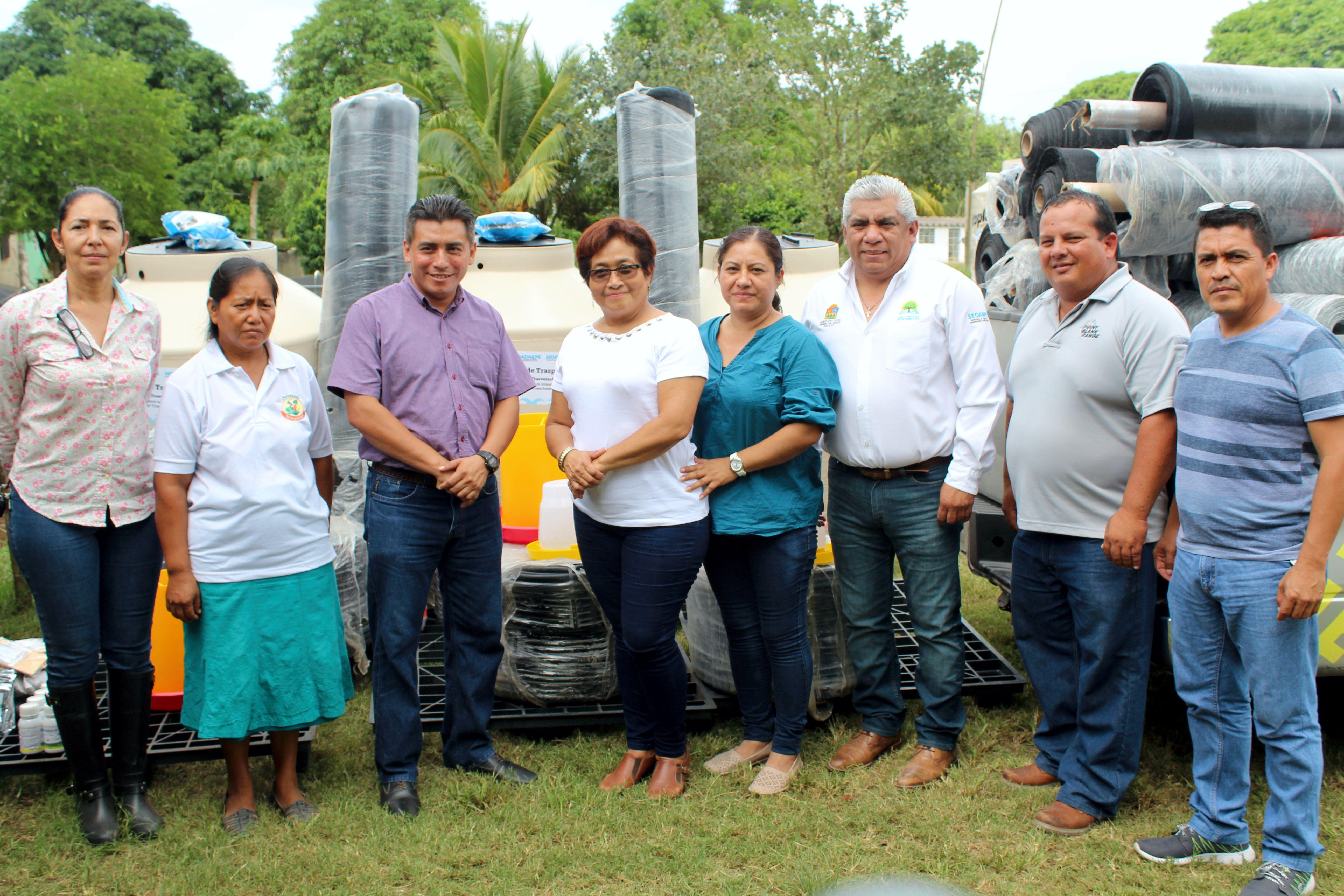 Huertos de traspatio, localidad Álvaro Óbregon municipio de Othón P. Blanco