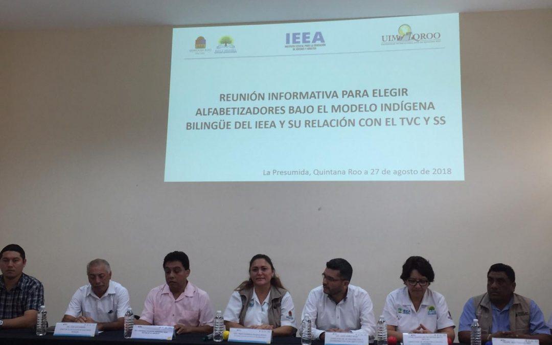 La Directora del IEEA se Reúne con Autoridades de la UIMQROO para dar a Conocer la Información para Elegir Alfabetizadores Bajo el Modelo Indígena Bilingüe
