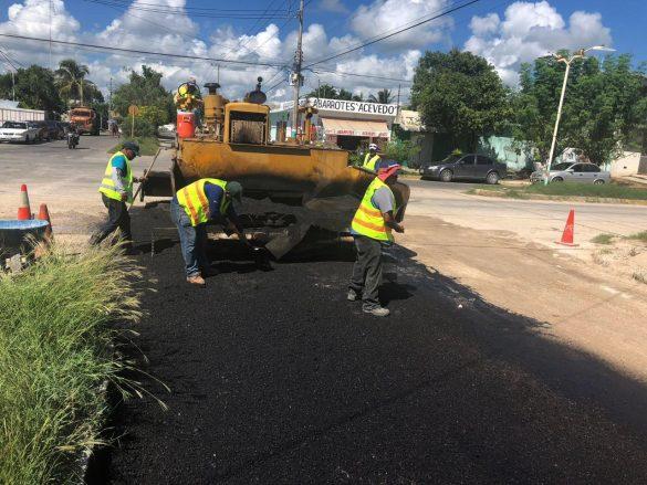 La SINTRA realiza obras de rehabilitación de calles para el beneficio de la gente