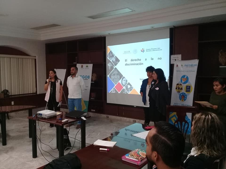 Taller Impartido por personal de la CONAPRED