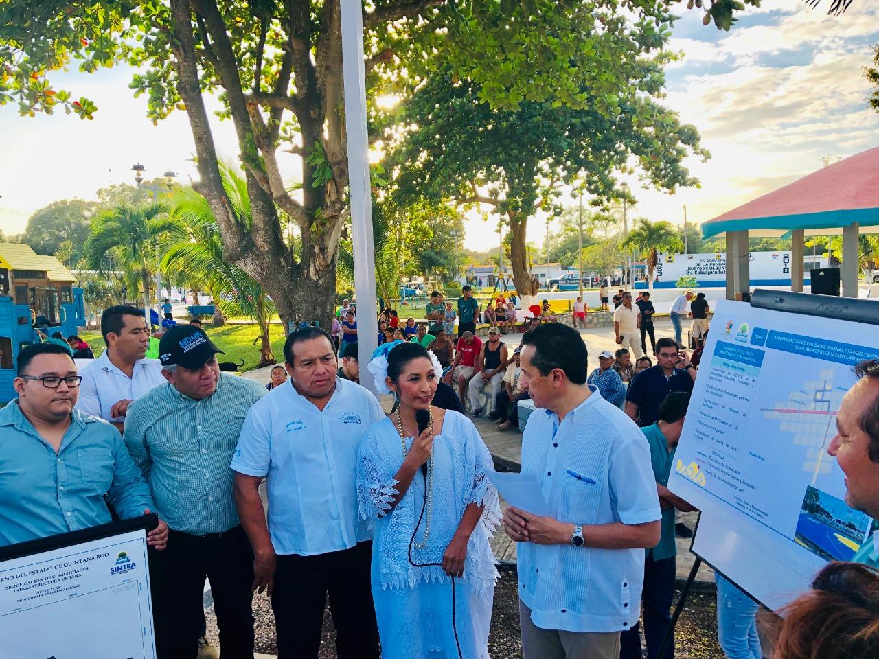 Más de cuatro mil 928 habitantes en cuatro localidades del municipio de Lázaro Cárdenas se benefician con obras de dignificación