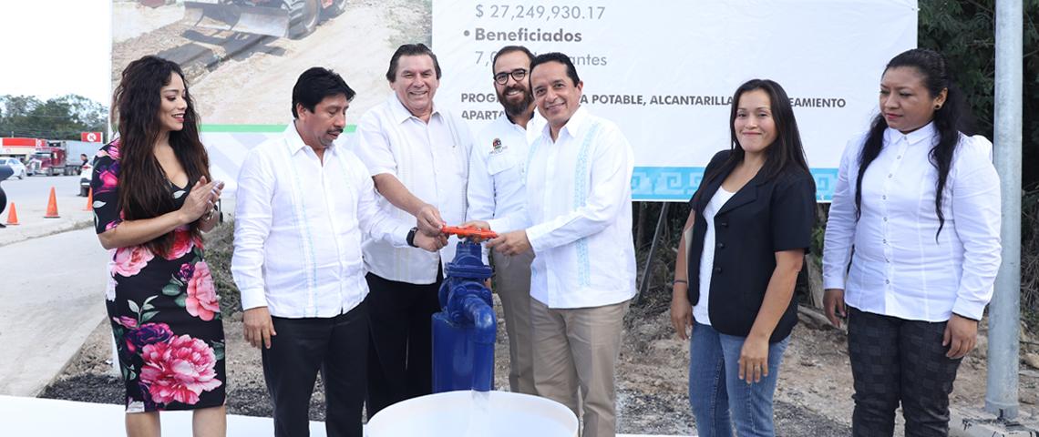 27.2 millones de pesos para dotar de agua potable a más de siete mil habitantes de Tulum