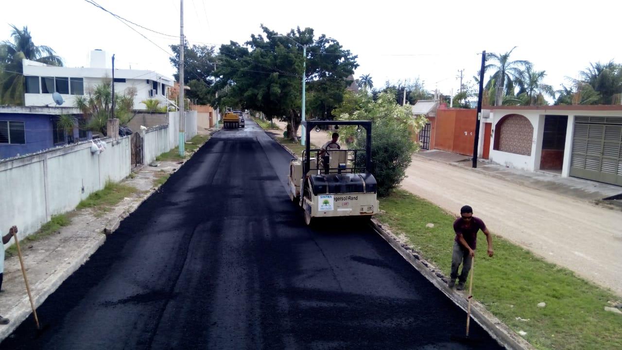 La SEOP continúa con labores de repavimentación en la colonia Barrio Bravo en la ciudad de Chetumal