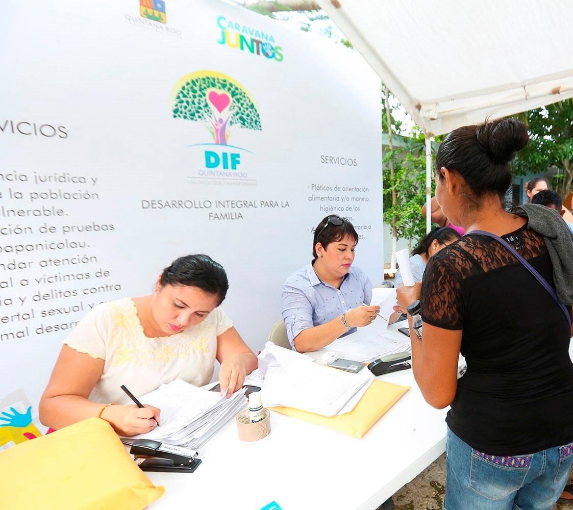 Realiza DIF Quintana Roo acciones de atención y prevención en la población en situación de vulnerabilidad