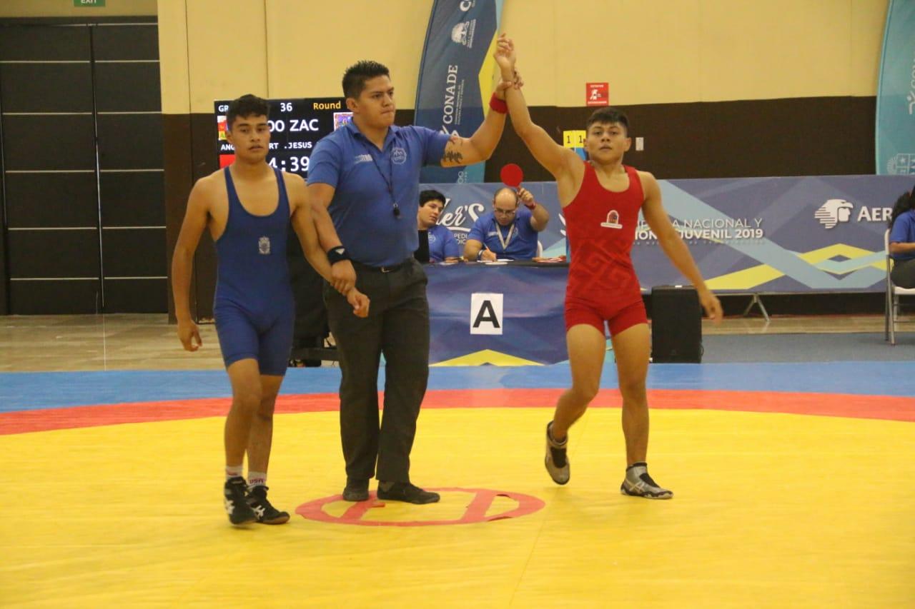 Quintana Roo tercer lugar general por puntuación en Luchas