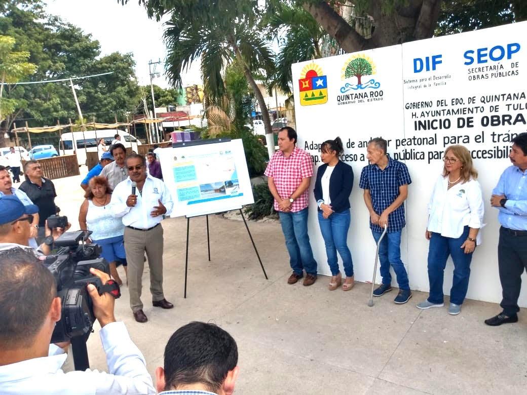 La SEOP en coordinación con el DIF estatal dan banderazo de inicio de obras a favor de personas con discapacidad en Tulum