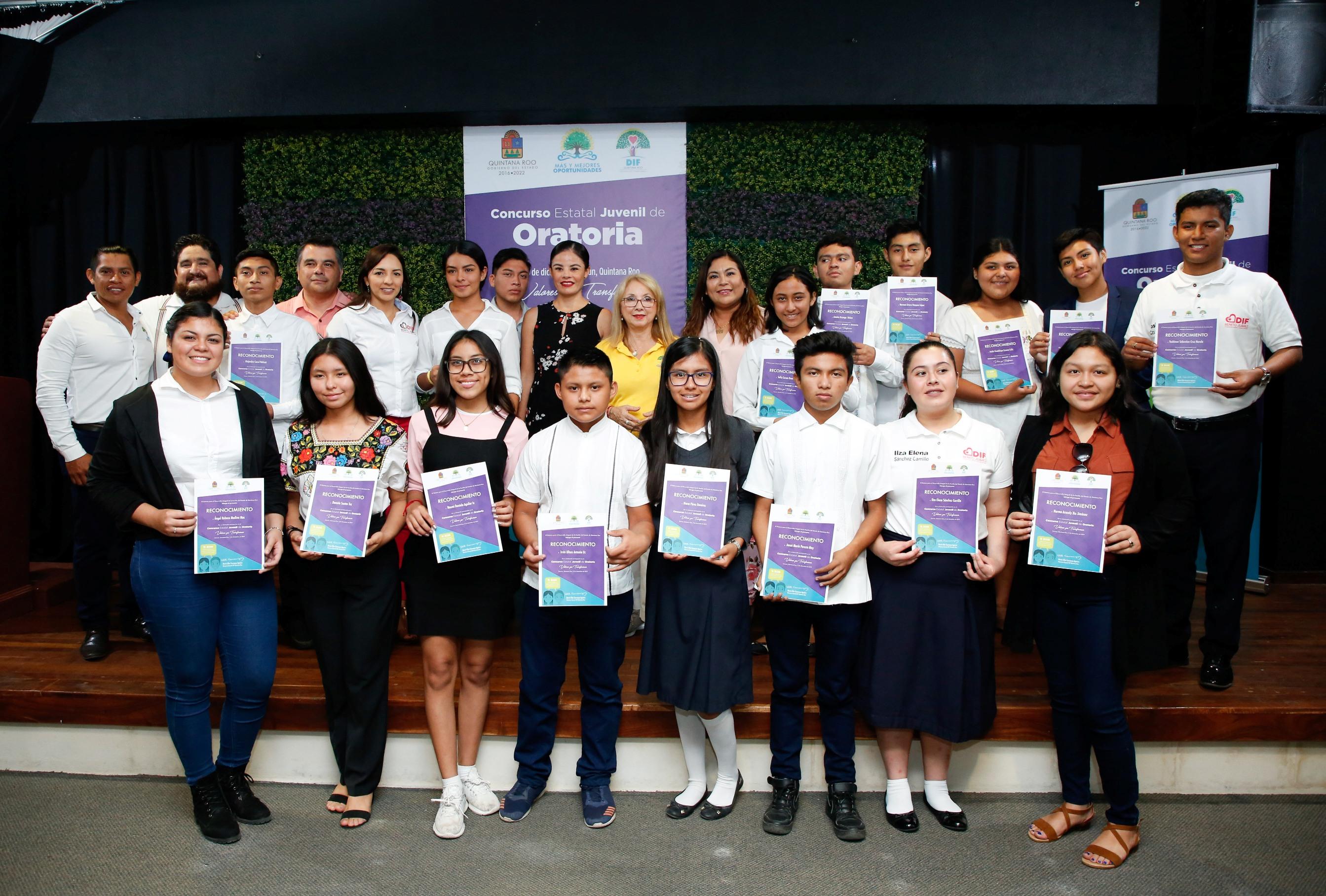  Realiza DIF Quintana Roo Concurso Estatal de Oratoria “Yo decido 2019”