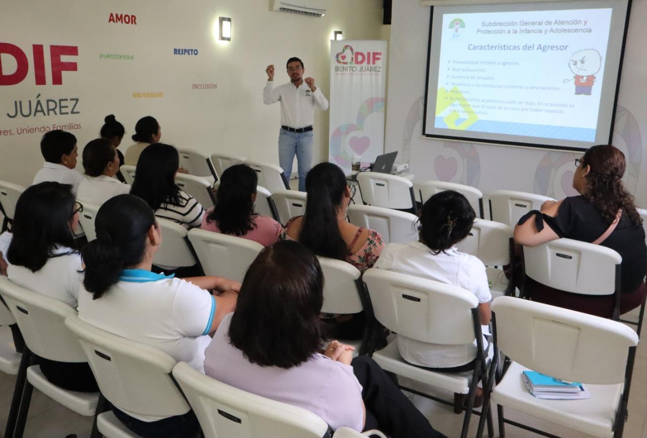 Con capacitación para la prevención del acoso escolar DIF Quintana Roo fomenta la cultura del autocuidado 