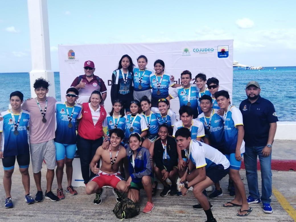 Benito Juárez acapara las medallas en el estatal de Triatlón