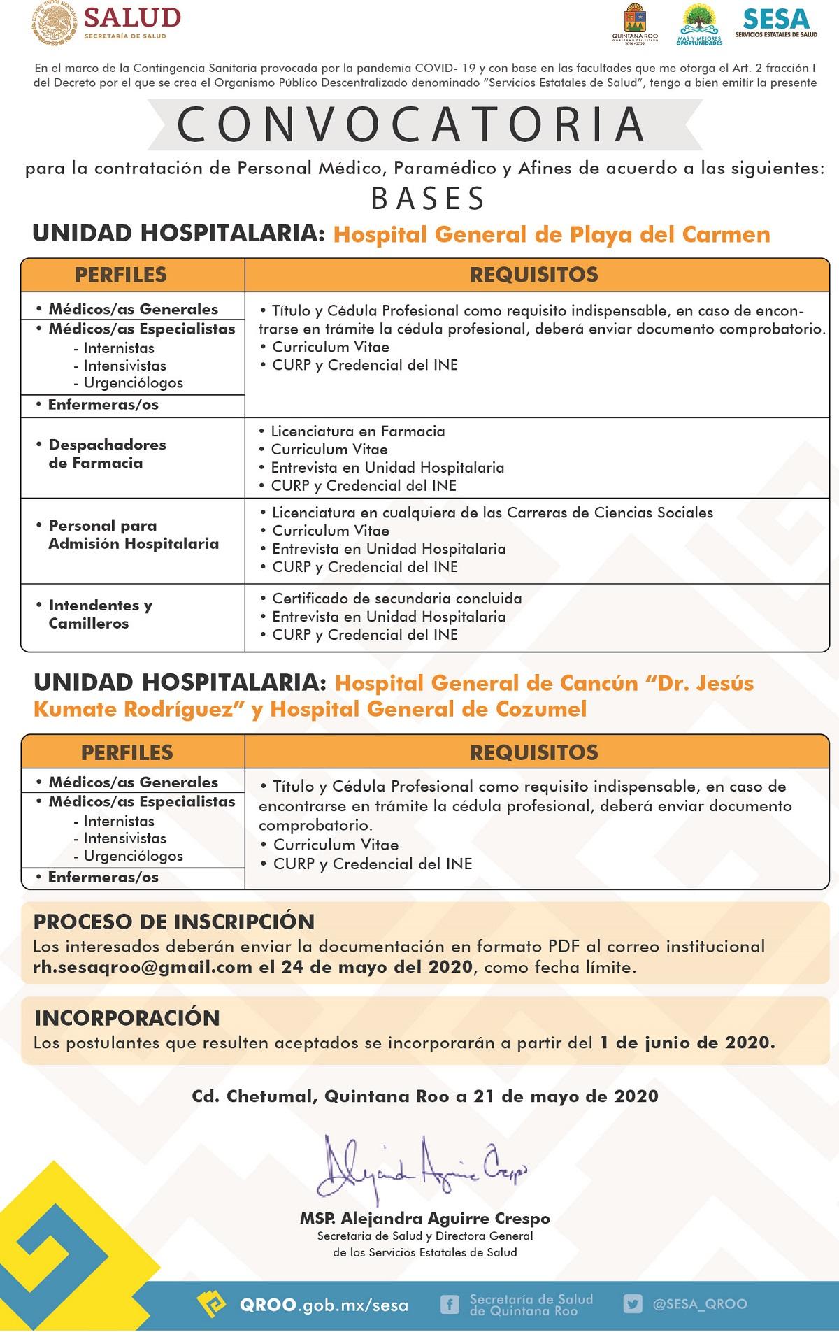 SEXTA CONVOCATORIA.