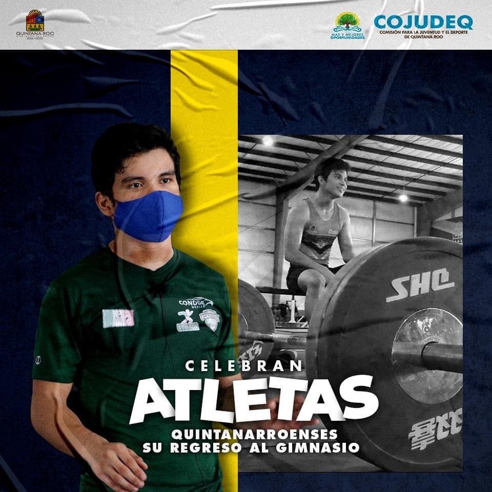 Celebran atletas quintanarroenses su regreso al gimnasio