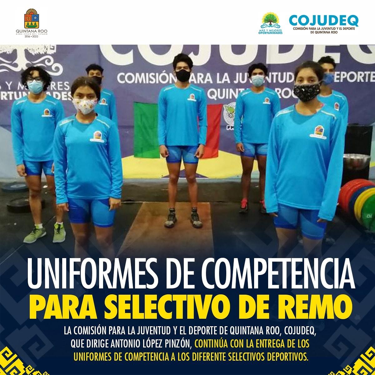 Uniformes de competencia para Selectivo de Remo