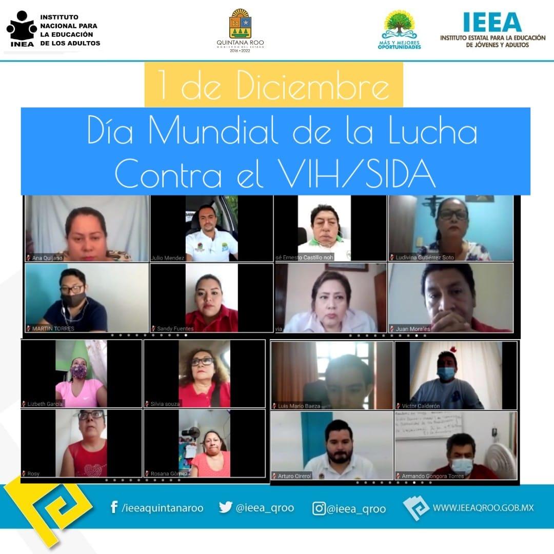 IEEA a través de la CDHEQROO imparten plática en el marco del Día Mundial de la Lucha Contra el VIH/SIDA