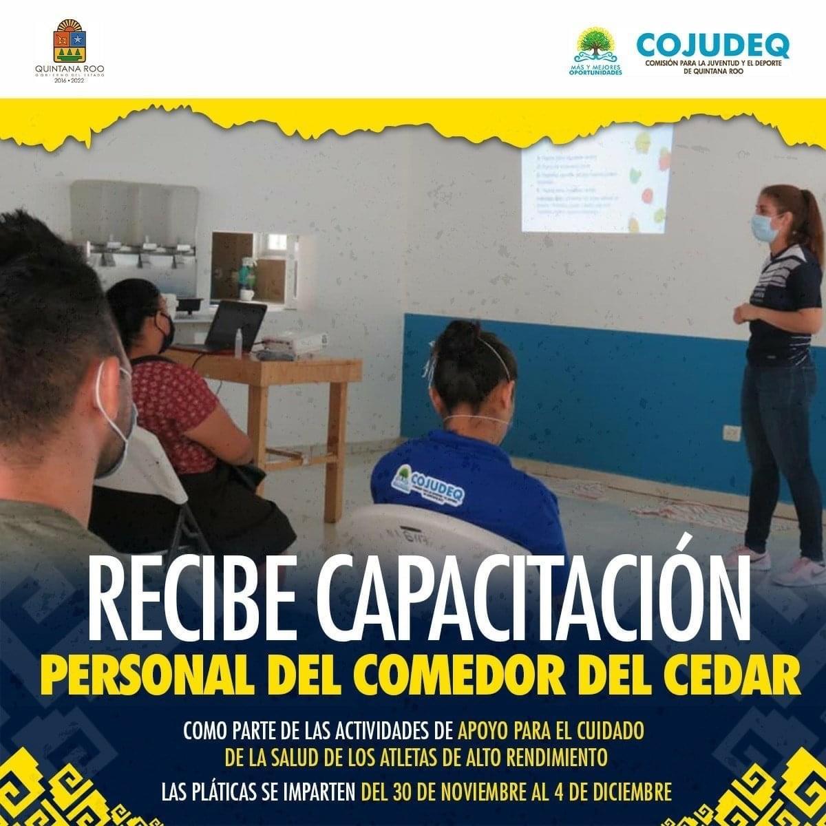 Recibe capacitación personal del comedor del CEDAR