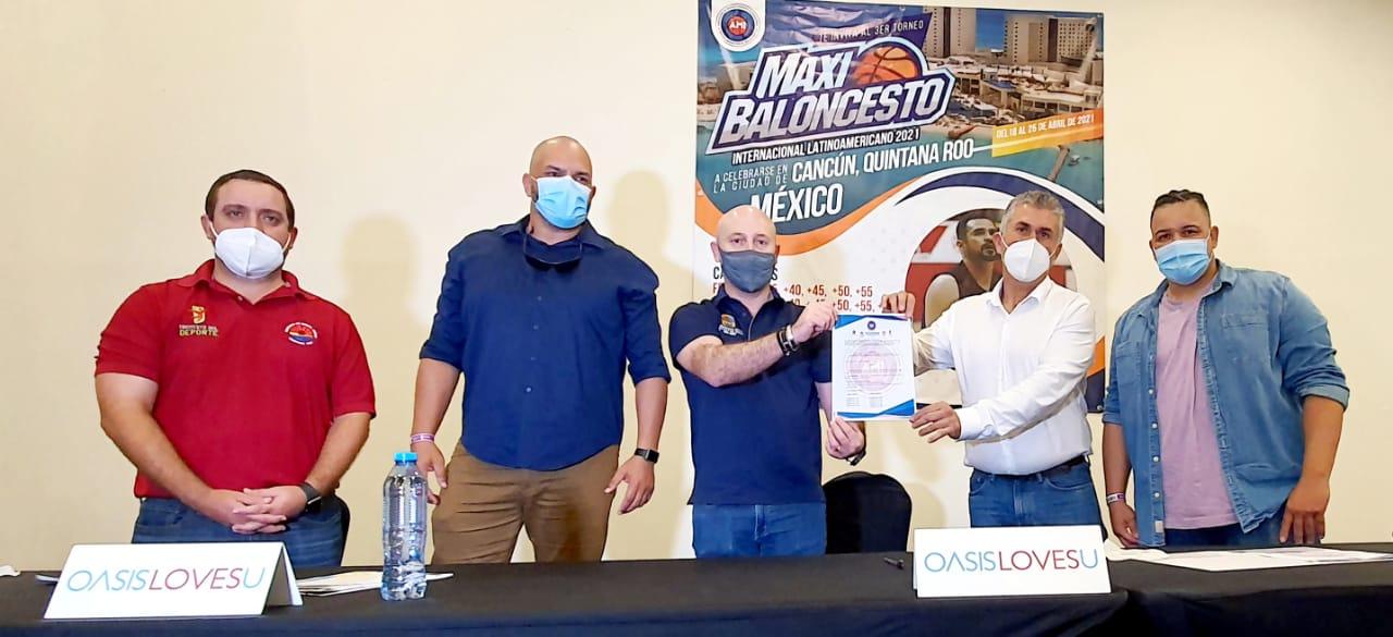 El torneo Maxi Baloncesto Internacional Latinoamericano se jugará en Cancún del 18 al 25 de abril