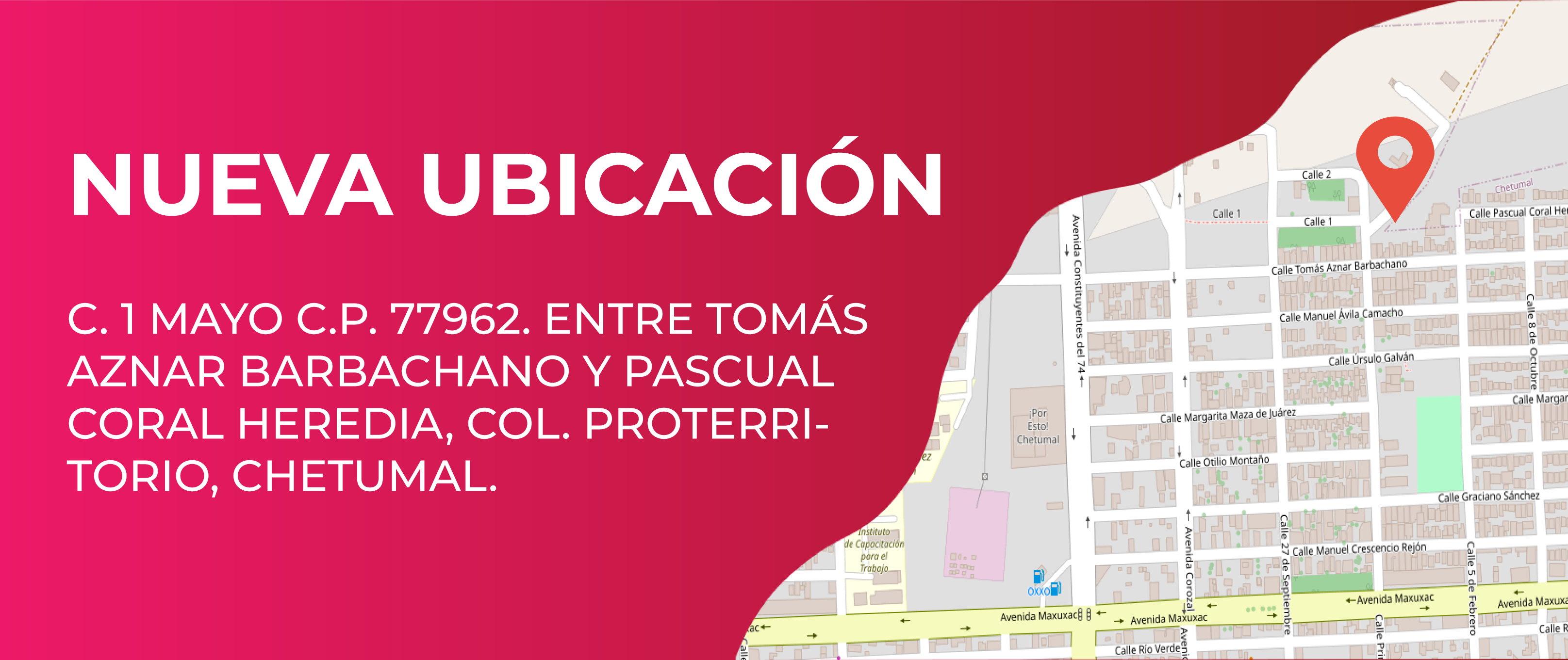Nueva ubicación