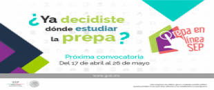 SEP publicará el 17 de abril Segunda Convocatoria de este año para ingresar a Prepa en Línea. 
