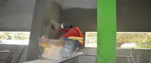 A paso firme la SEOP avanza en la obra de rehabilitación del gimnasio de recreación, cultura y deporte del sistema DIF Quintana Roo