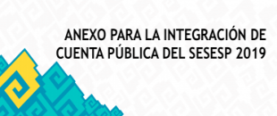 Anexo para la integración de cuenta pública del SESESP