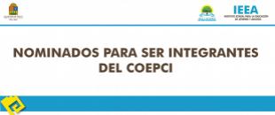 NOMINADOS PARA SER INTEGRANTES DEL COEPCI EN SUS TRES NIVELES JERARQUICOS