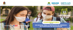 Conversatorio con motivo del Día Mundial para la Prevención del Embarazo No Planificado en Adolescentes