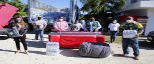 Entrega COEPROC insumos a cañeros de la Ribera del Río Hondo 