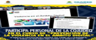 Participa personal de la COJUDEQ en el curso de “Prevención de la Violencia en el Ámbito Digital”