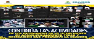 Continúa las actividades de los estudiantes de la Licenciatura en Acondicionamiento Físico y Recreación que promueve la COJUDEQ