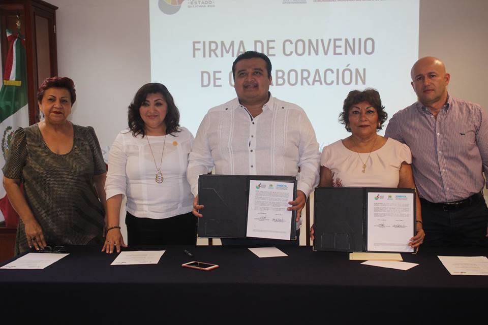 FIRMA DE CONVENIO DE COLABORACIÓN ENTRE INMAYA Y CDHQROO